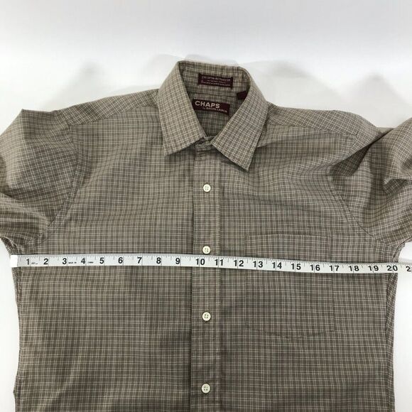 Vintage Chaps by Ralph Lauren Long Sleeve Dress Shirt Men's Size 14.5 / 32-33 - Picture 8 of 12